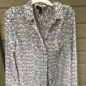 Jcrew silk key blouse